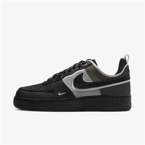 nike air force 1 react heren zwart|nike air force 1 anthracite.